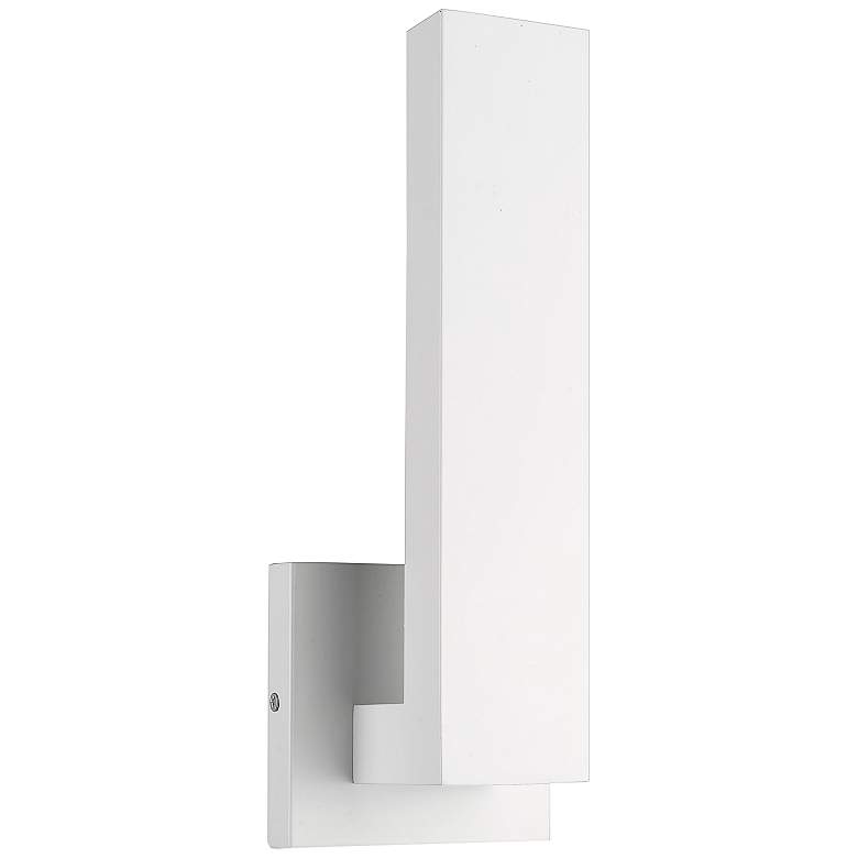 Edge 12&quot; High White LED Outdoor Wall Light