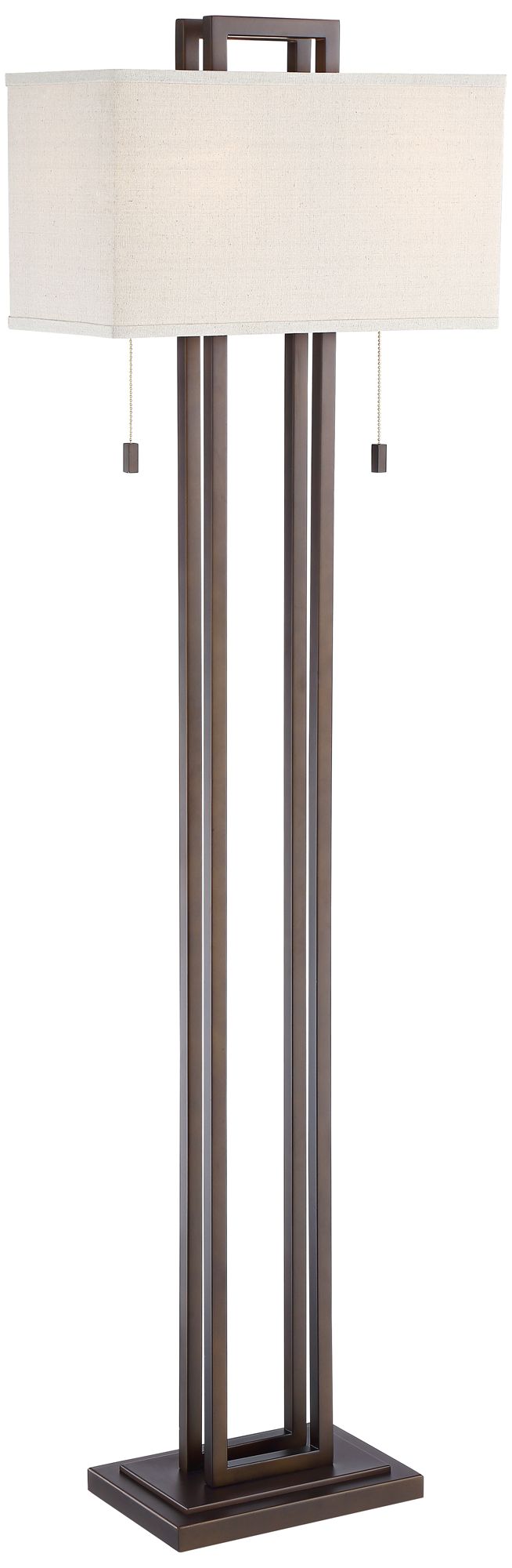 Possini Euro Design Double Tier Bronze Floor Lamp 41A72 Lamps Plus
