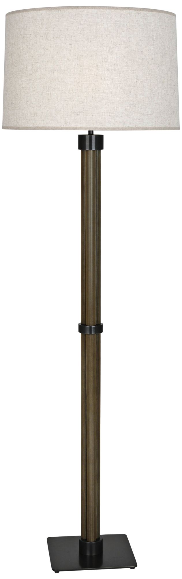 Robert Abbey Todd 66" High Bronze and Brass Floor Lamp