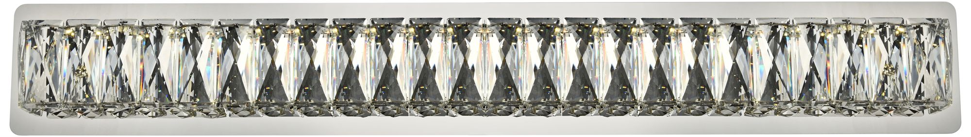 Monroe 32" Wide Chrome LED Bath Light