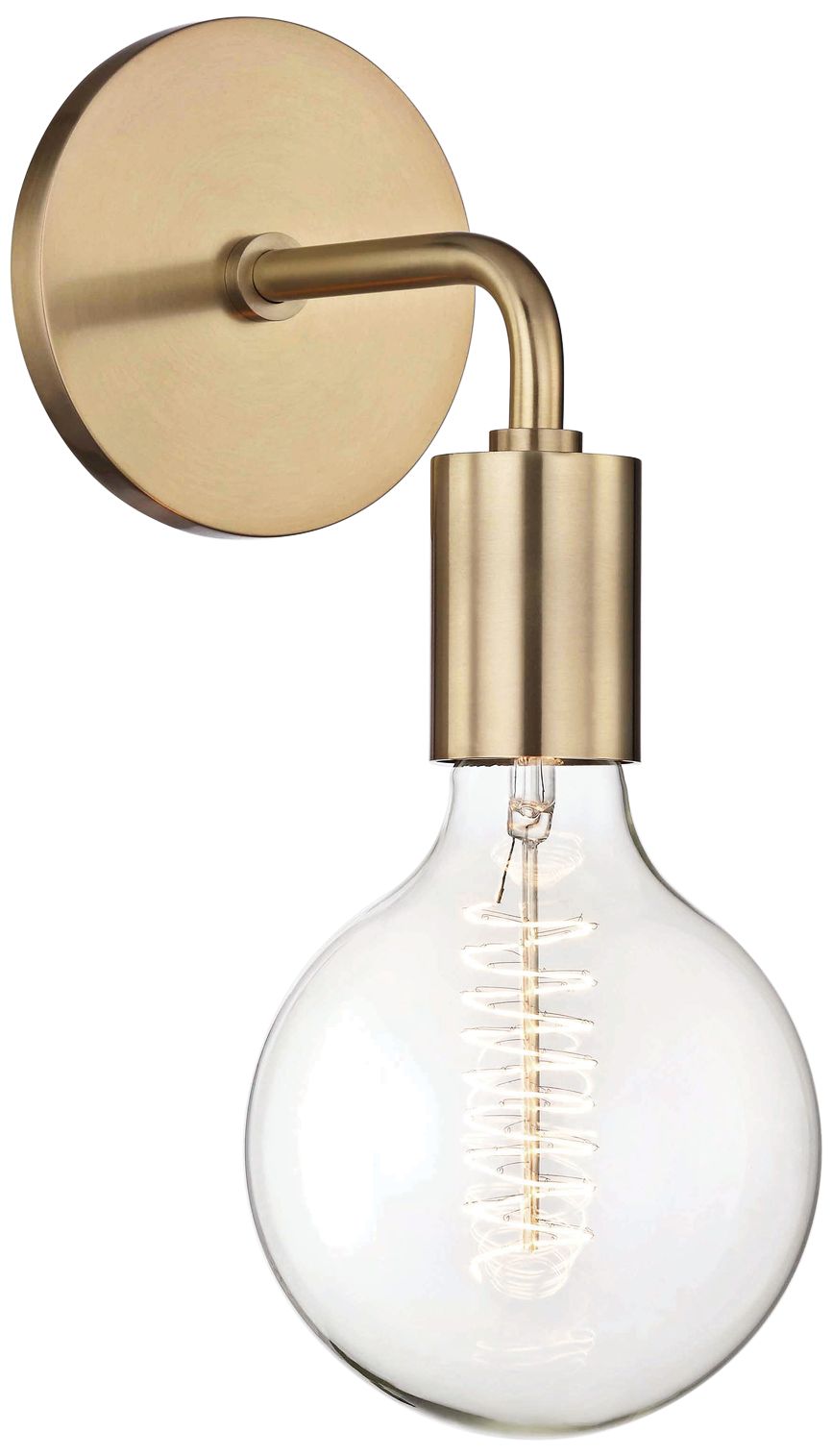 Mitzi Ava 11" High Aged Brass Wall Sconce