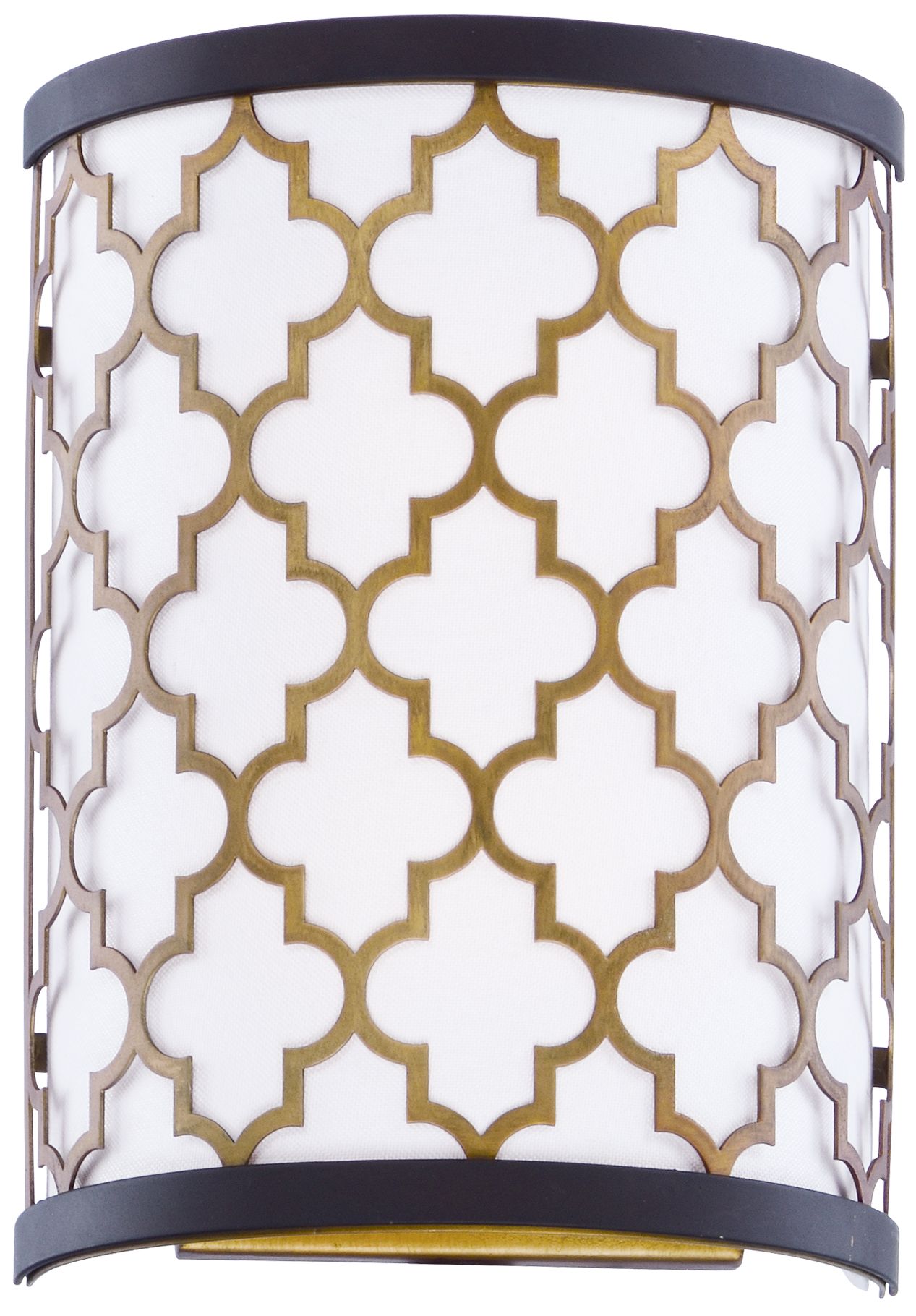 Crest 11" High Oil-Rubbed Bronze and Brass LED Wall Sconce