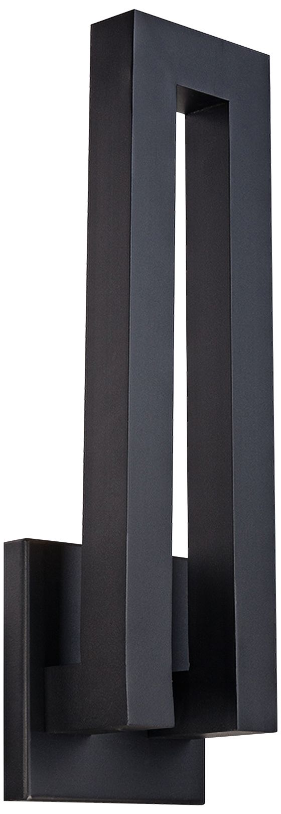 Modern Forms Forq 24" High Black LED Outdoor Wall Light