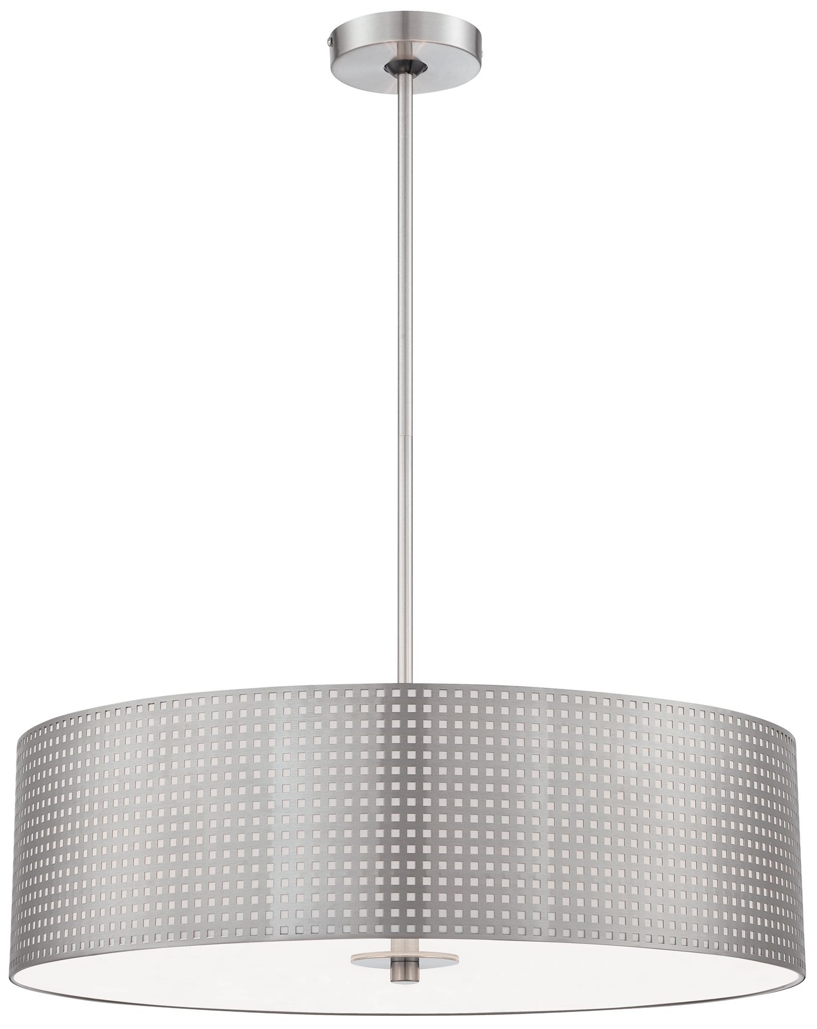 George Kovacs Grid 4-light Brushed Nickel Pendant