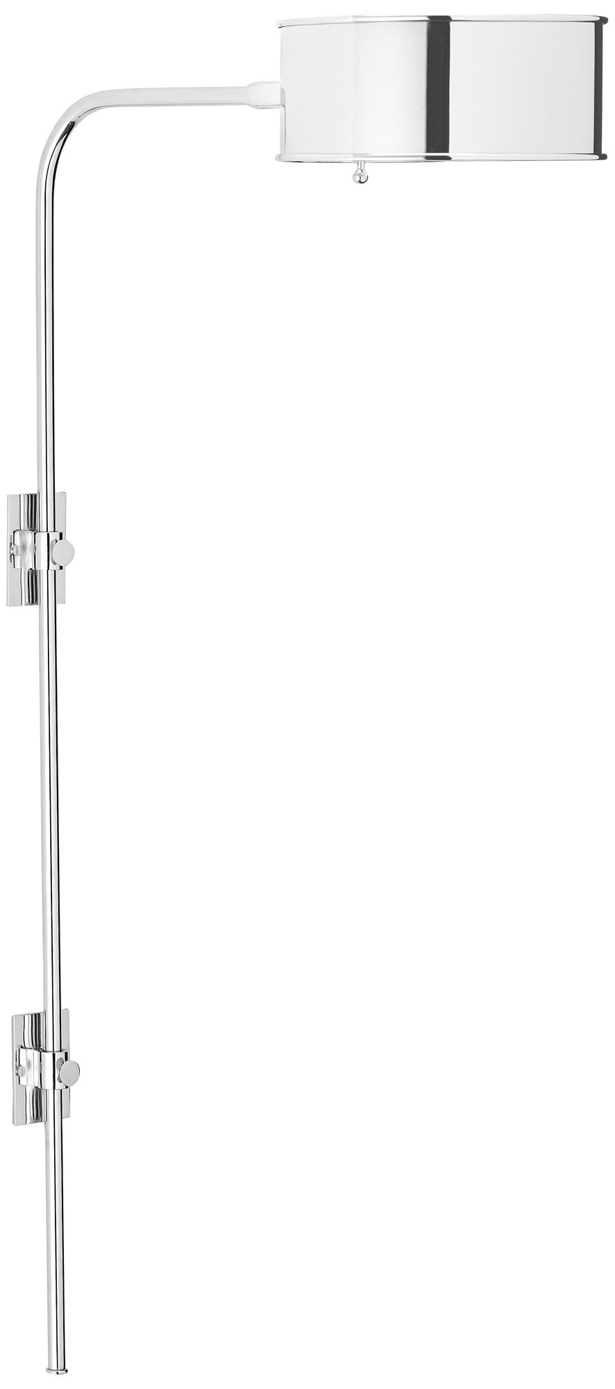 Overture Polished Nickel Plug-In Wall Lamp