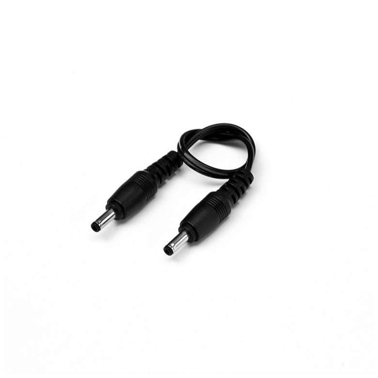 Image 1 GM Lighting 6" Black Male to Male Cable Connector