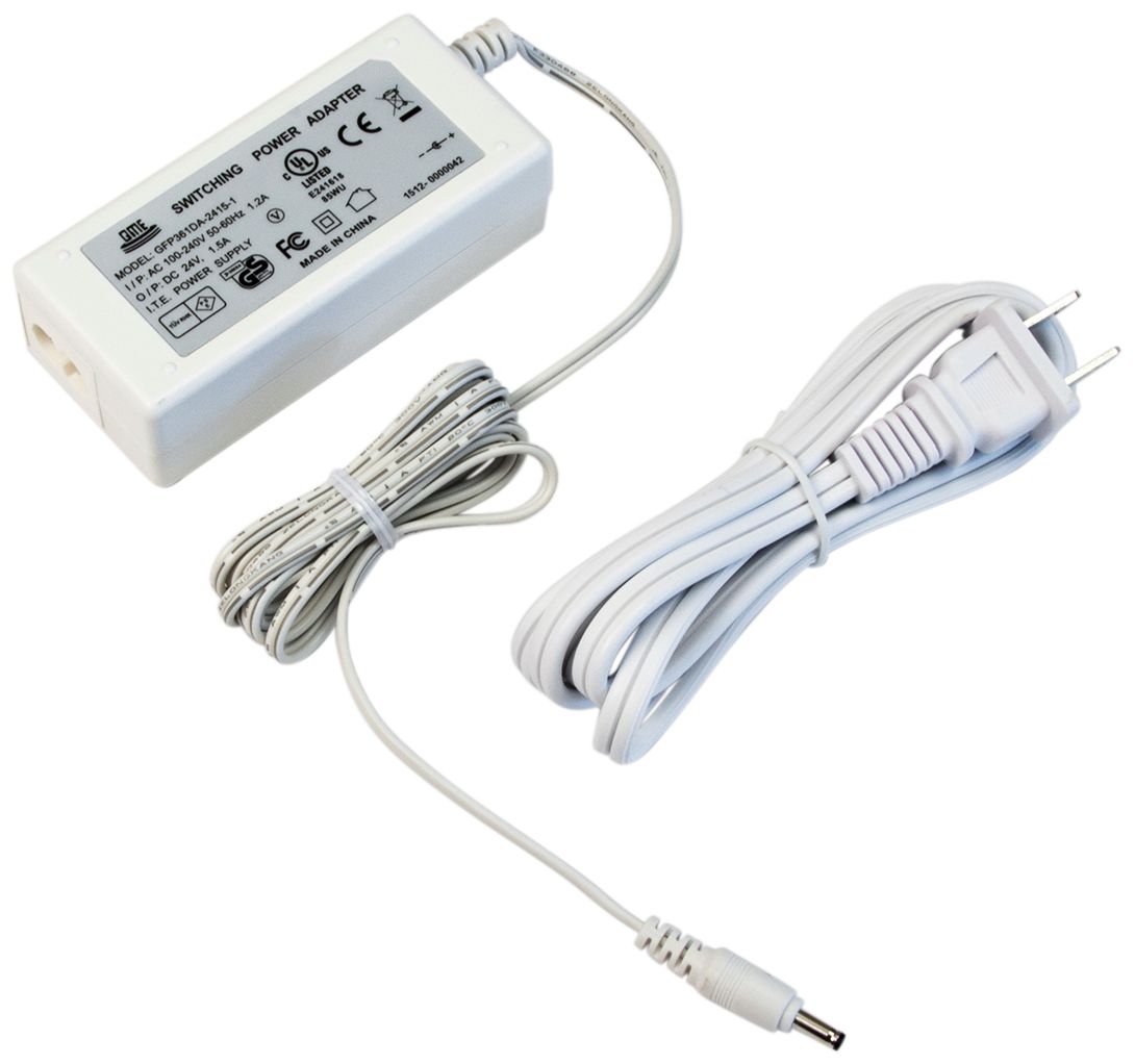 GM Lighting White 12-Watt 24V Plug-In Power Supply