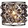 Madison 10 1/2"H Nickel Wall Sconce w/ Silver Shade Crystals