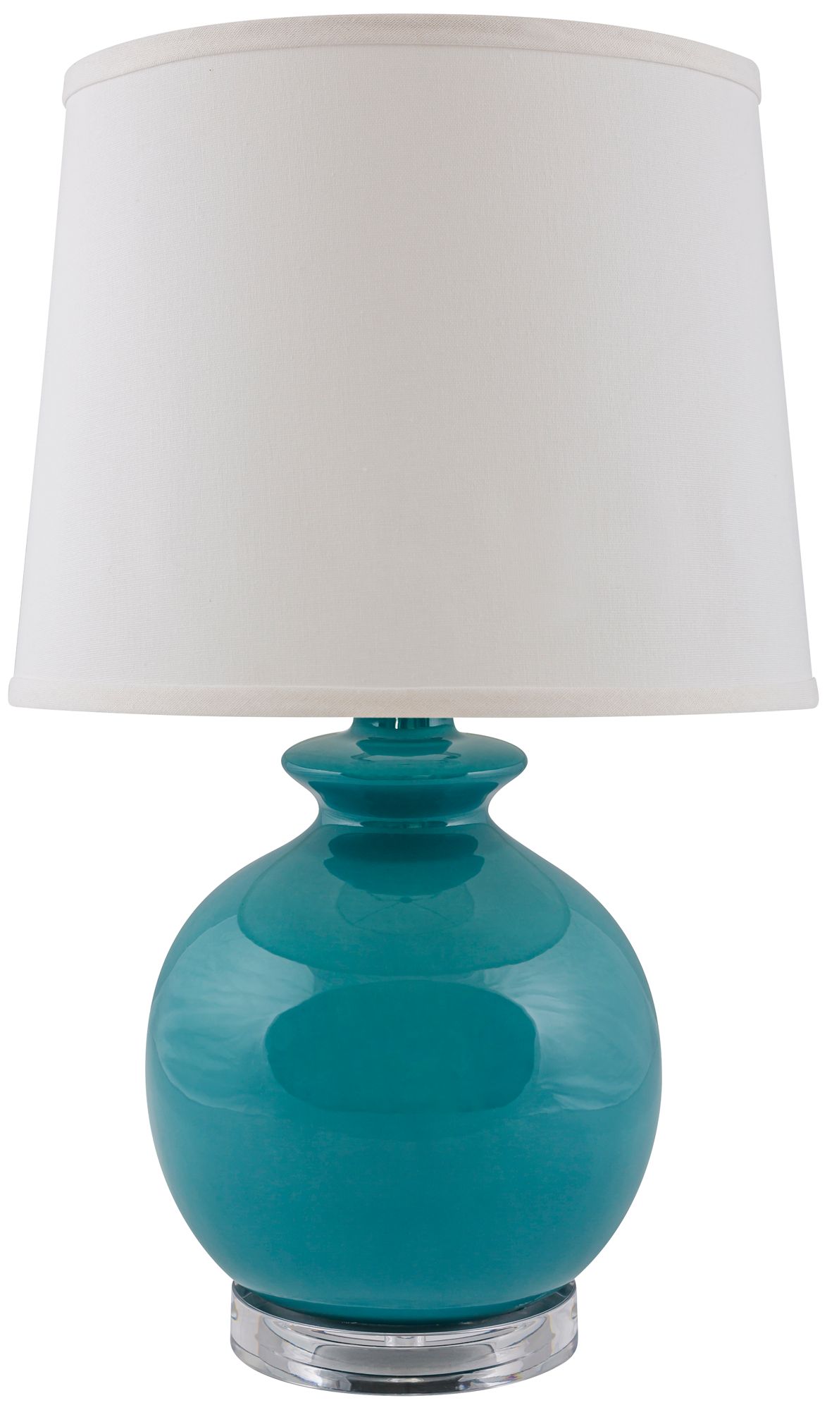 RiverCeramicÂ® Bristol Gloss Blue Accent Table Lamp