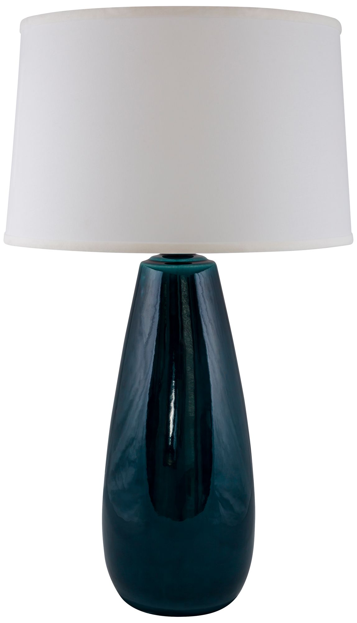 RiverCeramicÂ® Teardrop Tropical Turquoise Table Lamp