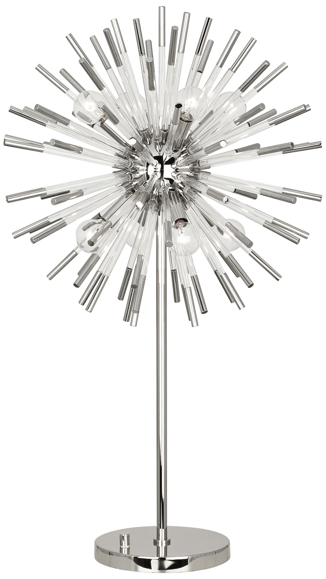 Robert Abbey Andromeda Polished Nickel Sphere Table Lamp