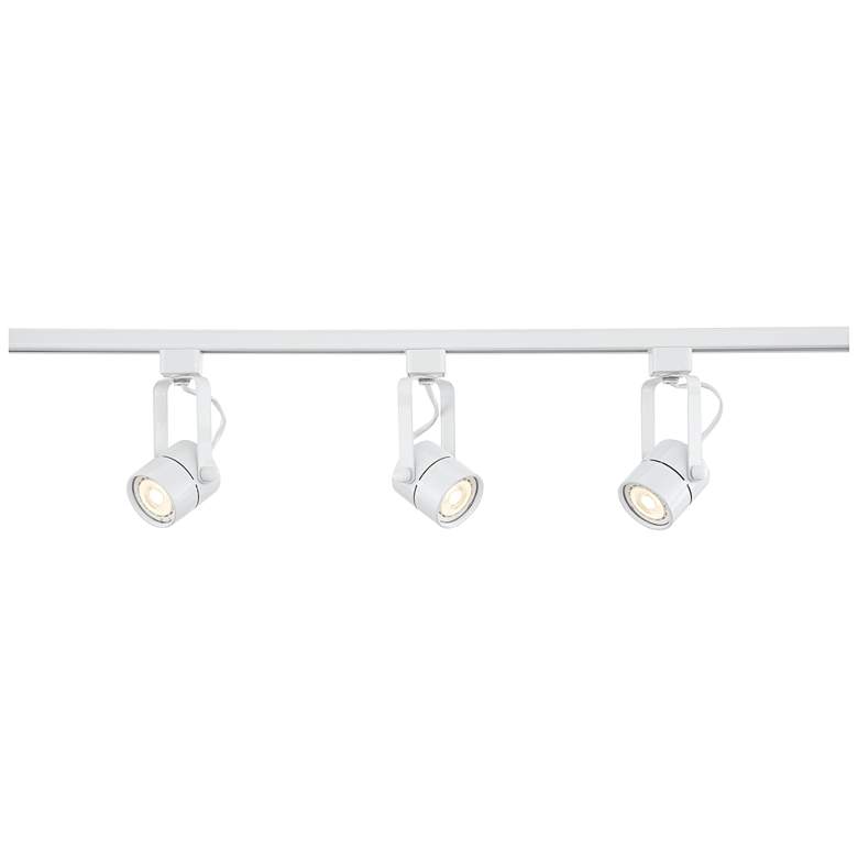 Image 2 Pro Track Layna Linear 3-Light White LED Bullet ceiling or wall Track Kit