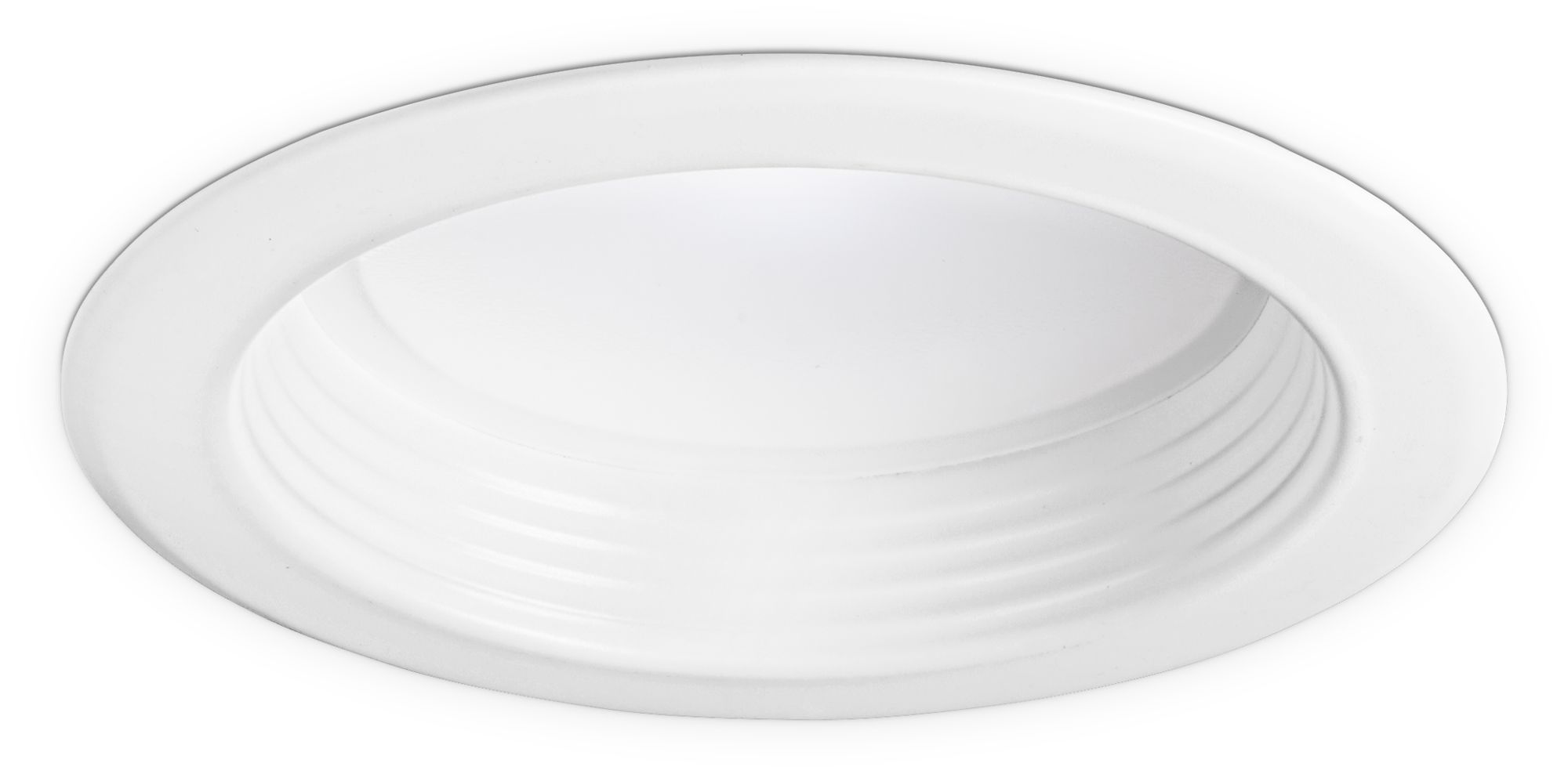 4" White Smooth or Baffle Dimmable LED Retrofit Trim 41R54 Lamps Plus