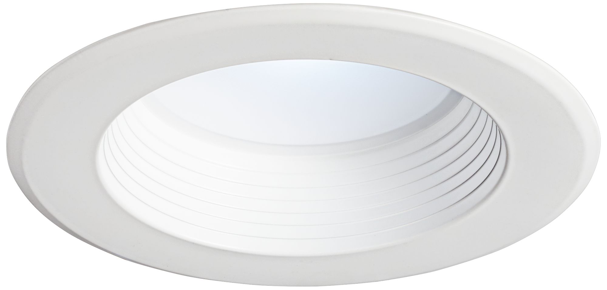 5/6" White Baffle 12 Watt Dimmable LED Retrofit Trim