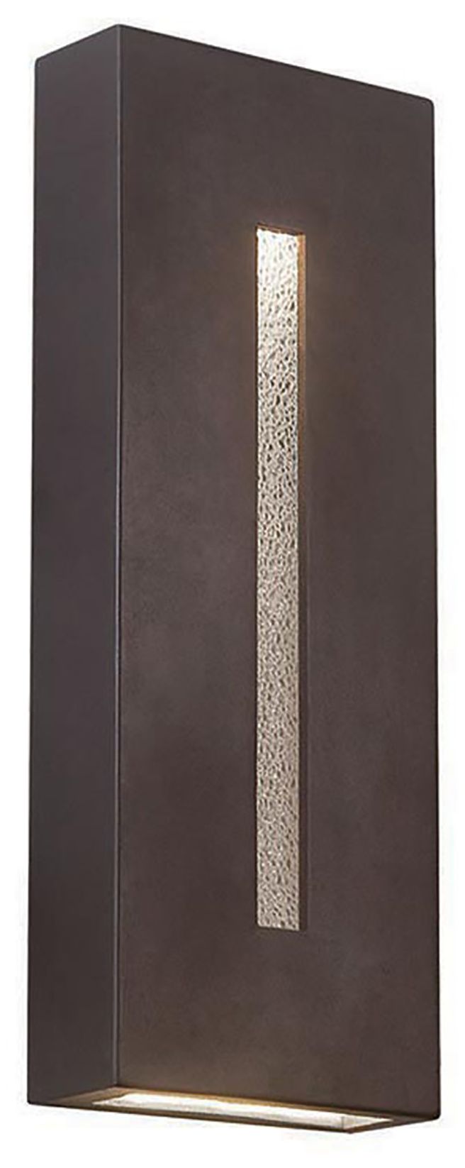 dweLED Tao 18" High Bronze LED Outdoor Wall Light