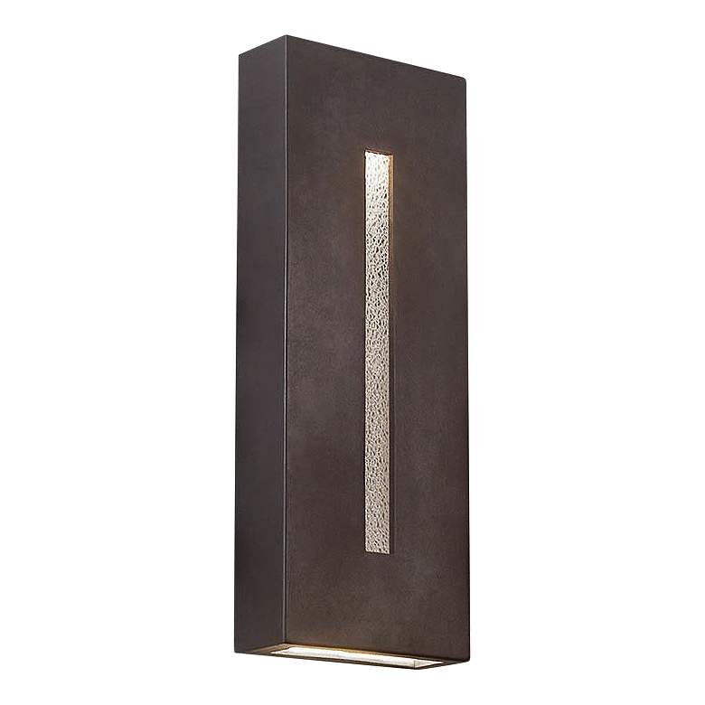 dweLED Tao 18&quot; High Bronze LED Outdoor Wall Light