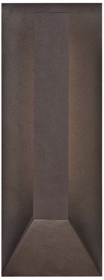 dweLED Uno 15 1/4" High Bronze LED Outdoor Wall Light