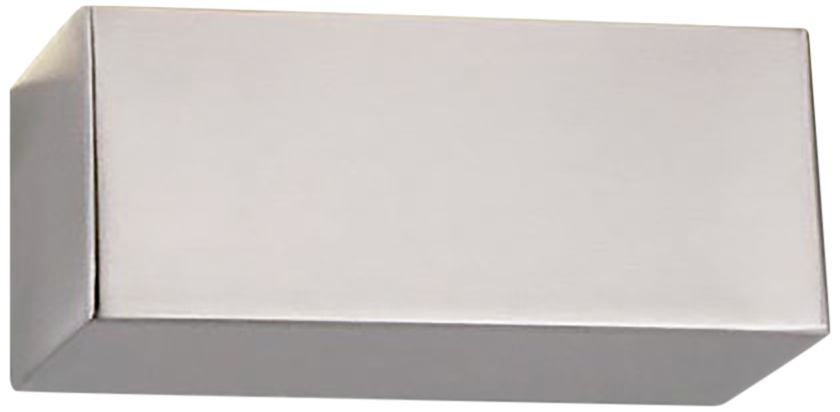 dweLED Bric 3" High Brushed Nickel LED Wall Sconce