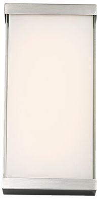 dweLED Float 12" High Brushed Nickel LED Wall Sconce