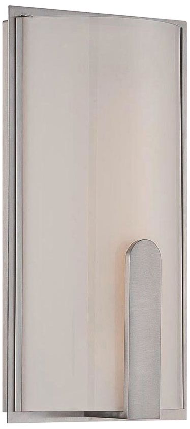 dweLED Stella 12" High Brushed Nickel LED Wall Sconce