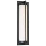 dweLED Oberon 20&quot; High Black LED Outdoor Wall Light