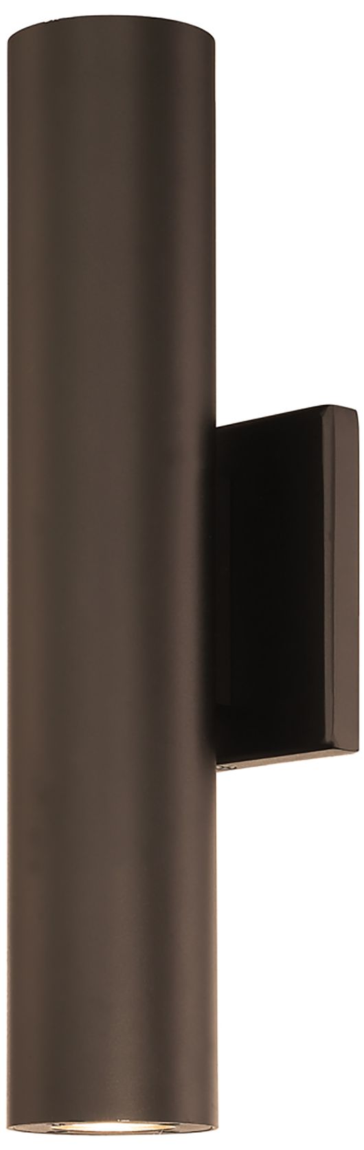 dweLED Caliber 14" High Bronze 2-Light LED Outdoor Wall Light