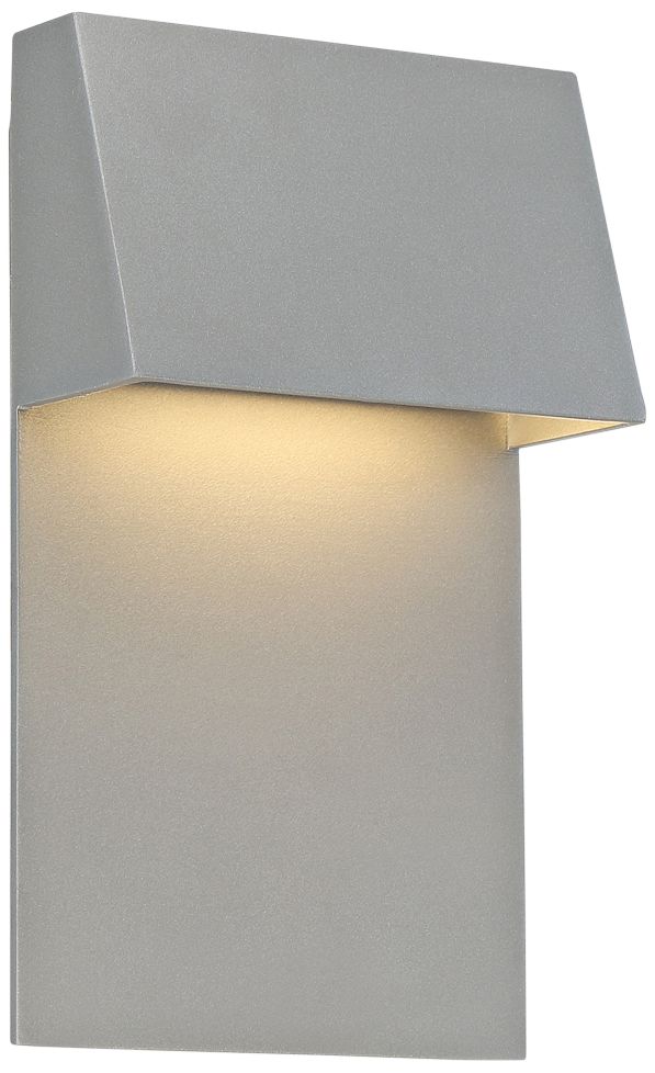 dweLED Zealous 10" High Graphite LED Outdoor Wall Light