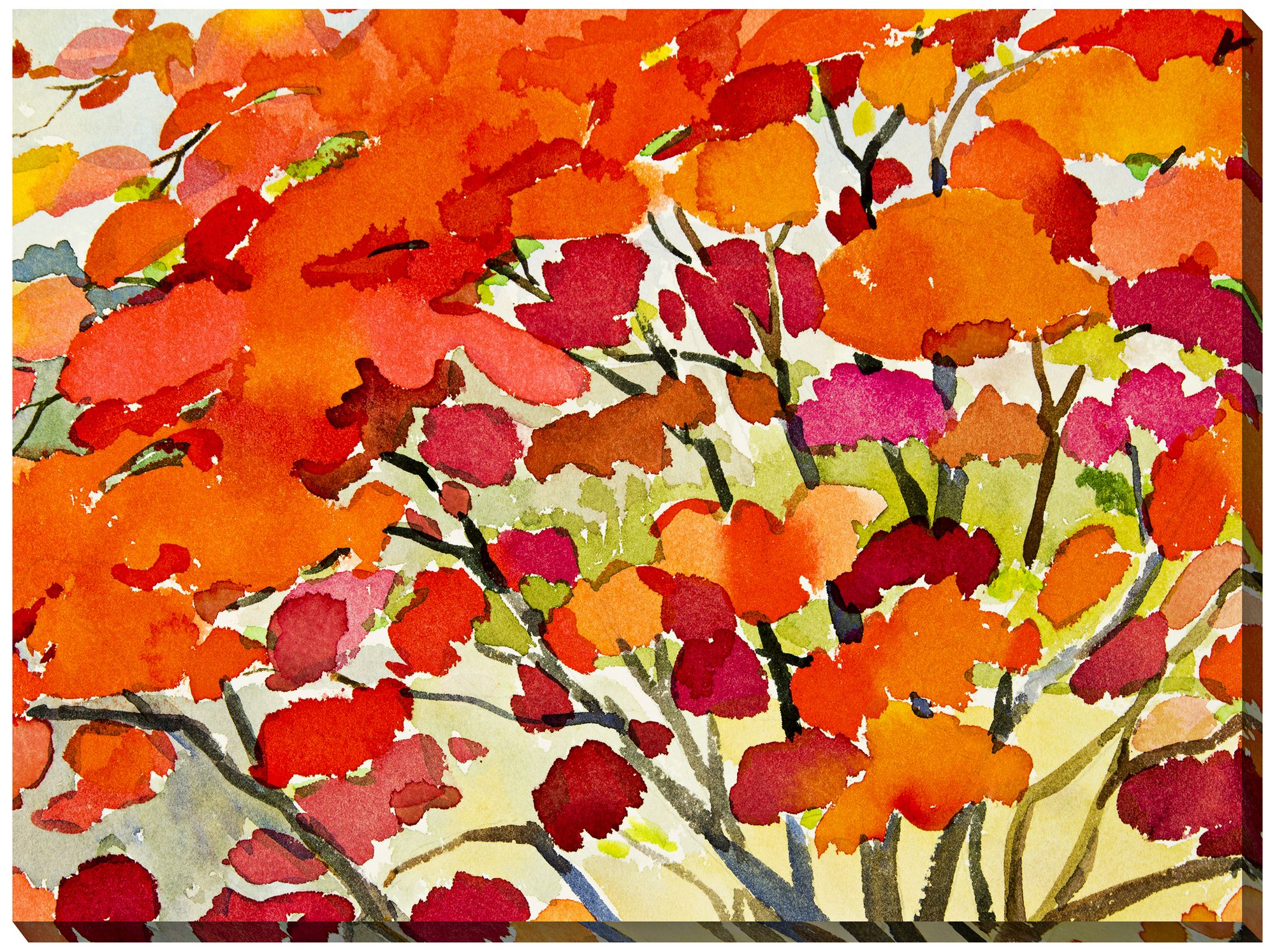 Blaze 40" Wide All-Weather Indoor-Outdoor Canvas Wall Art