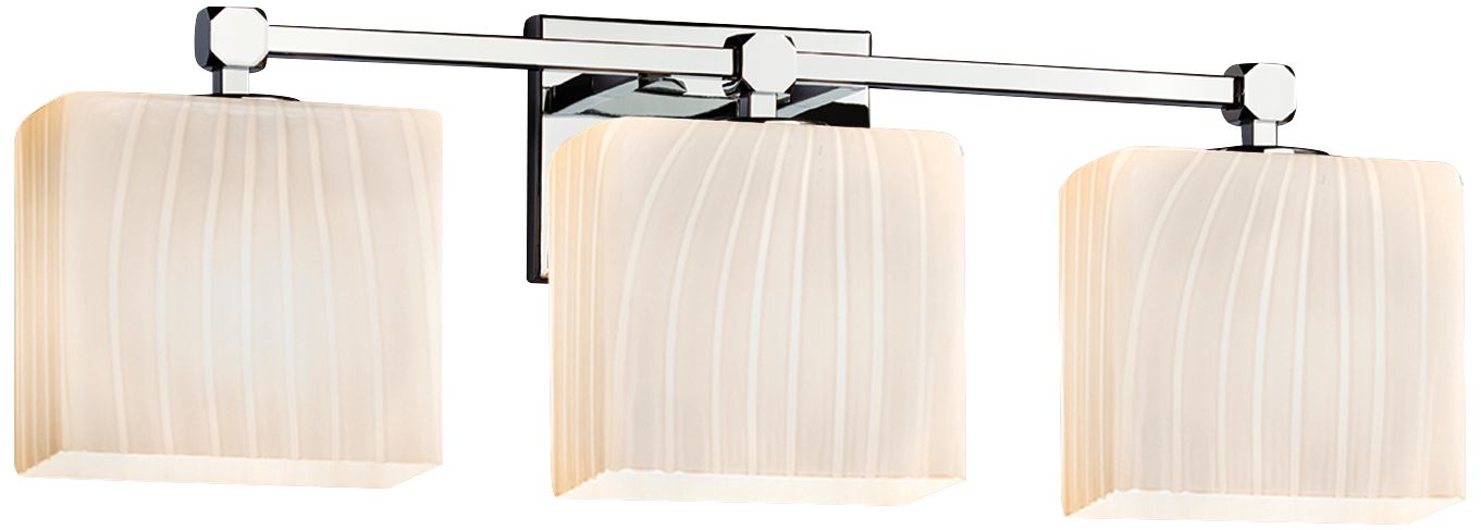 Fusion Tetra 23 1/2" Wide Polished Chrome 3-Light Bath Light