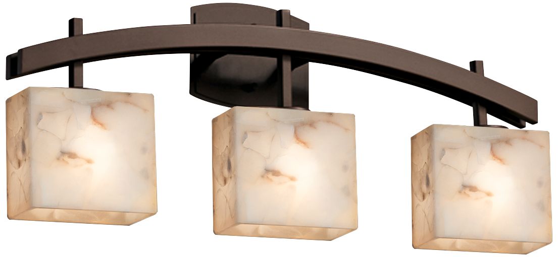 Archway 25 1/2" Wide Bronze Bath Light with Rectangular Shades