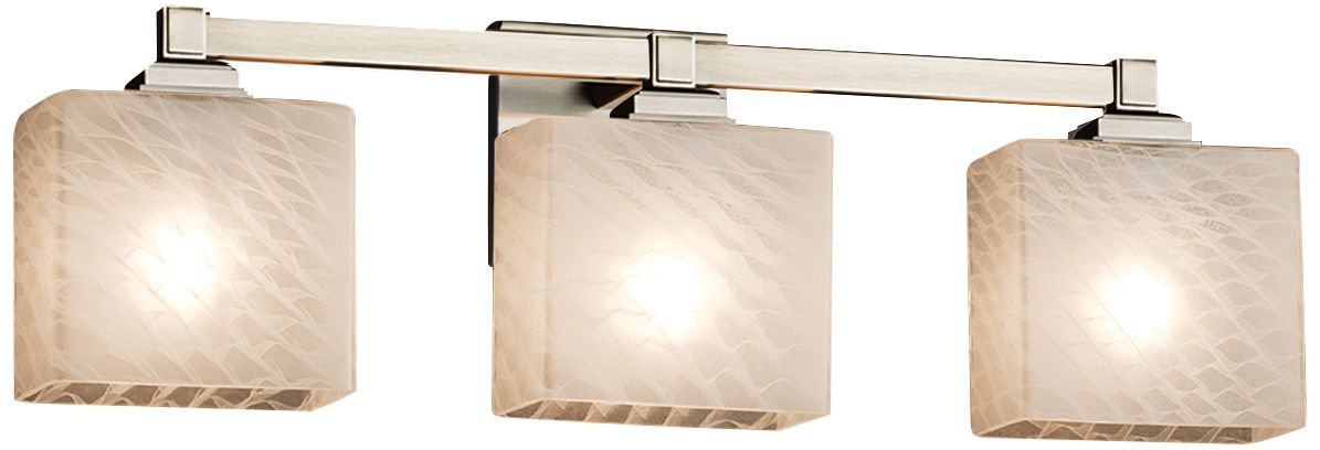 Fusion Regency 23 1 2 W Brushed Nickel 3 Light Bath Light 42a82