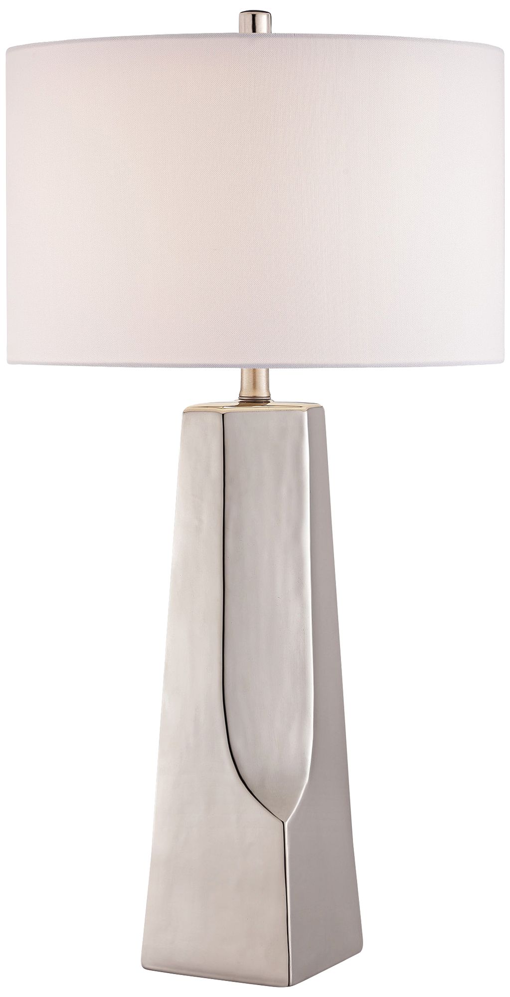 Lite Source Tyrell Silver Ceramic Table Lamp