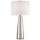 Lite Source Tyrone Silver Ceramic Table Lamp