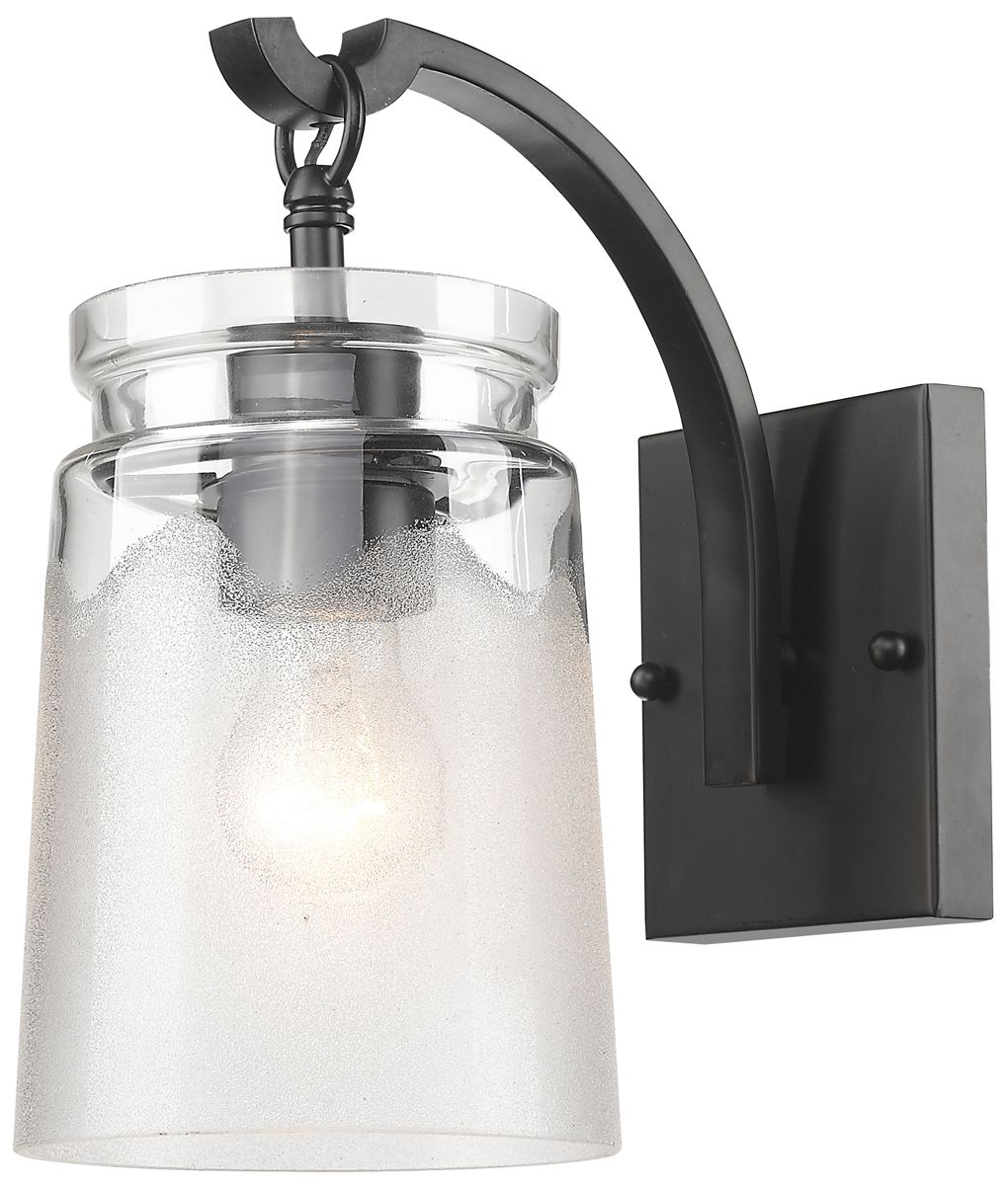 Travers 10 1/2" High Black Wall Sconce