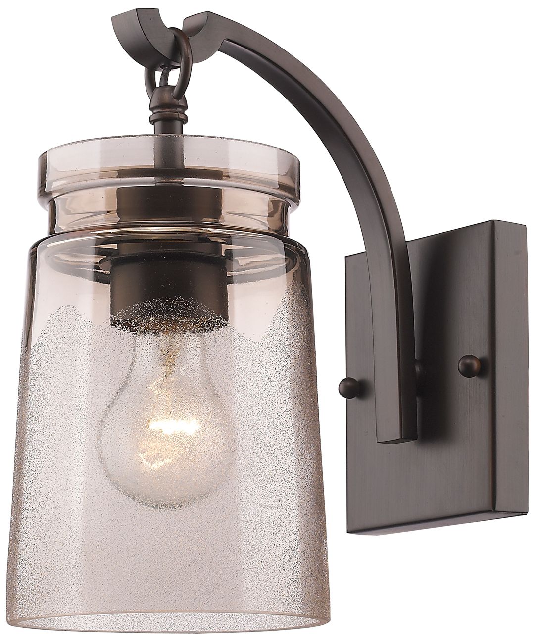 Travers 10 1/2" High Rubbed Bronze Wall Sconce