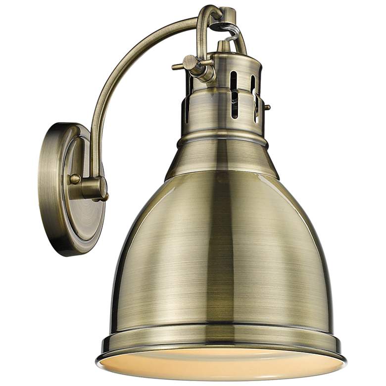 Duncan 13" High Aged Brass Wall Sconce - #42D84 | Lamps Plus Duncan 13" High Aged Brass Wall Sconce - #42D84 | Lamps Plus on Aged Brass Wall Sconce id=88165