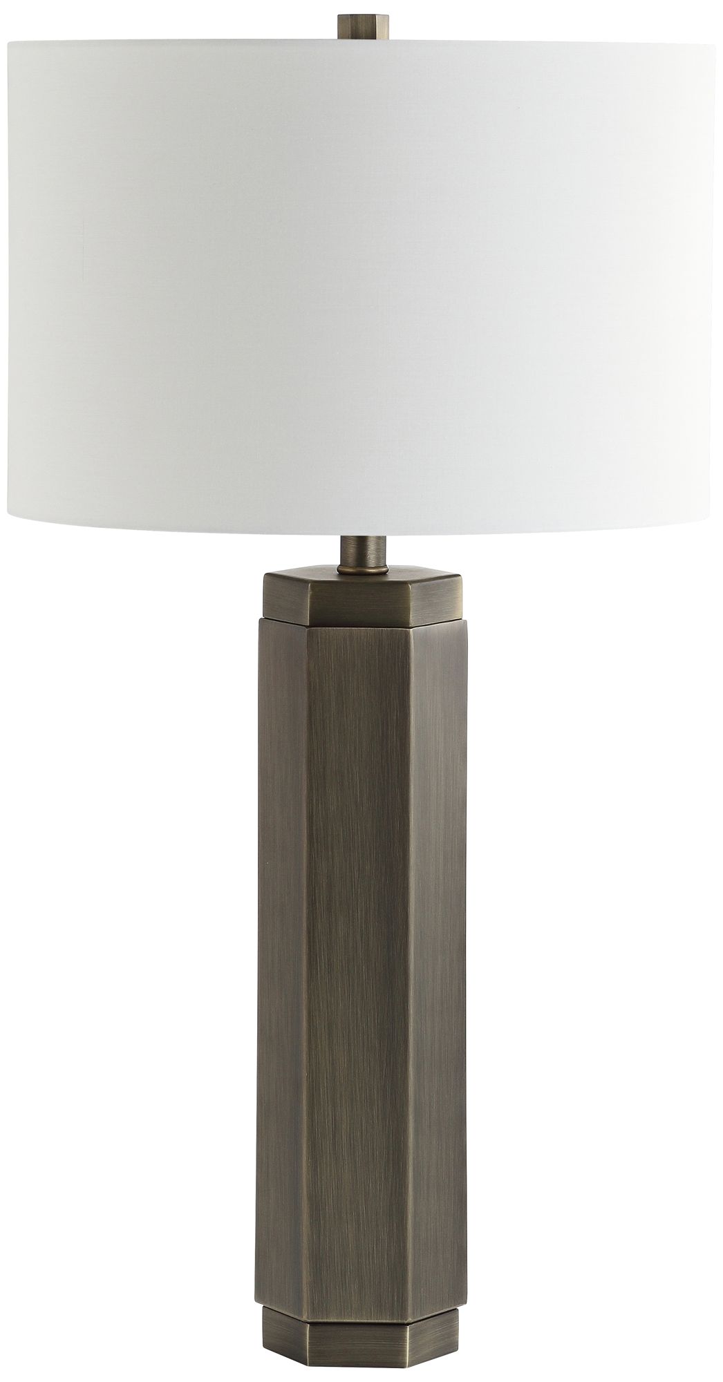 Pomona Antique Bronze Hexagon Metal Table Lamp