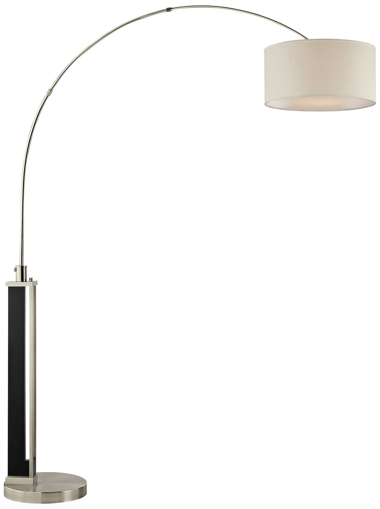 Lite Source Theoris Dark Walnut Arc Floor Lamp