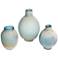 Mercede Blue-Green Modern Vases - Set of 3 by Uttermost