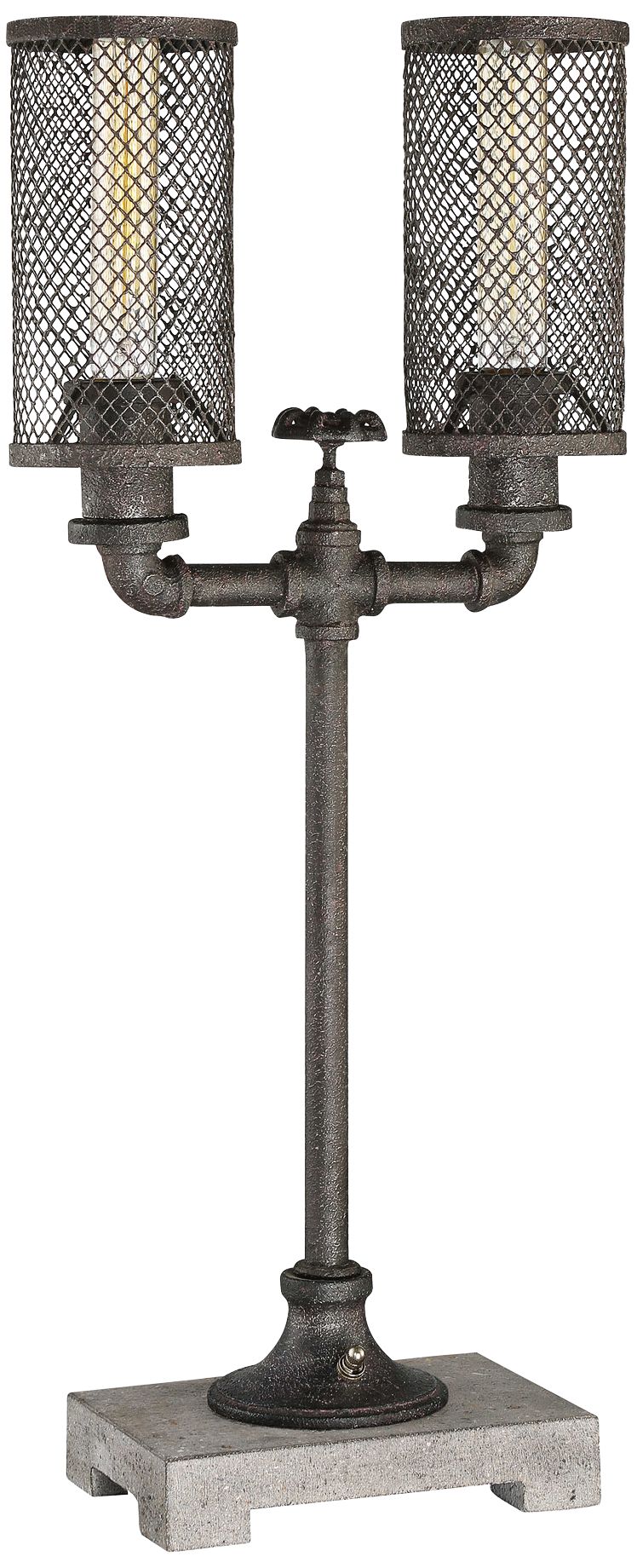 Quoizel Portman Bronze Steel Uplight Table Lamp