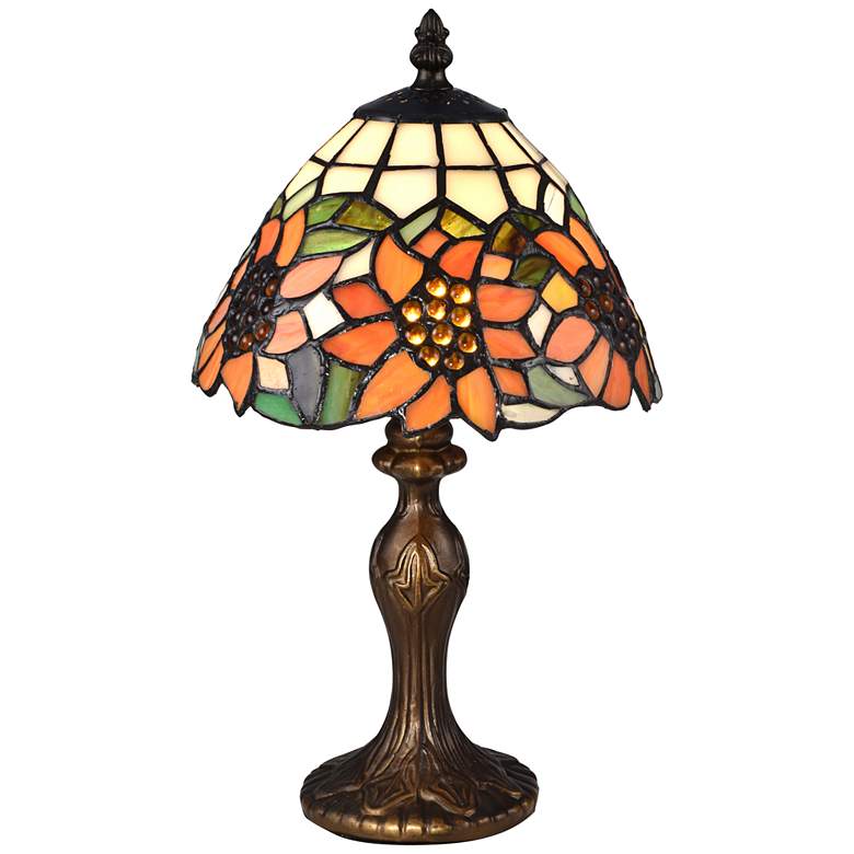 Image 2 Discovery 14"H Bronze Tiffany-Style Accent Table Lamp