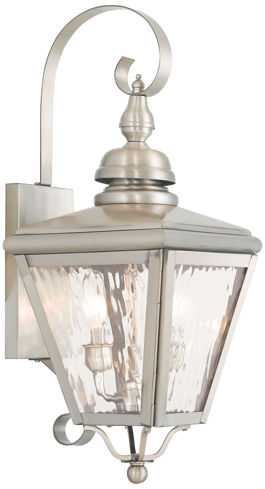 Cambridge 21 1/2" High Brushed Nickel Outdoor Wall Light