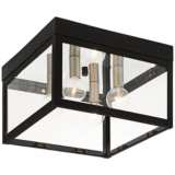Nyack 10 1/2&quot; Wide Black Outdoor Ceiling Light