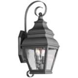 Exeter 21 1/2&quot; High Black Outdoor Wall Light