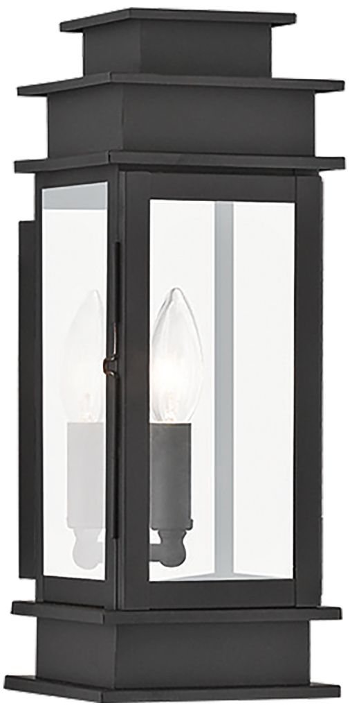 Princeton 14" High Black Outdoor Wall Light