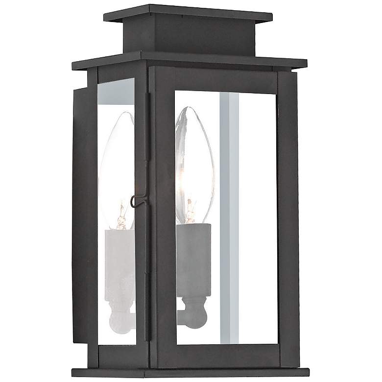 Princeton 9&quot; High Black Outdoor Wall Light