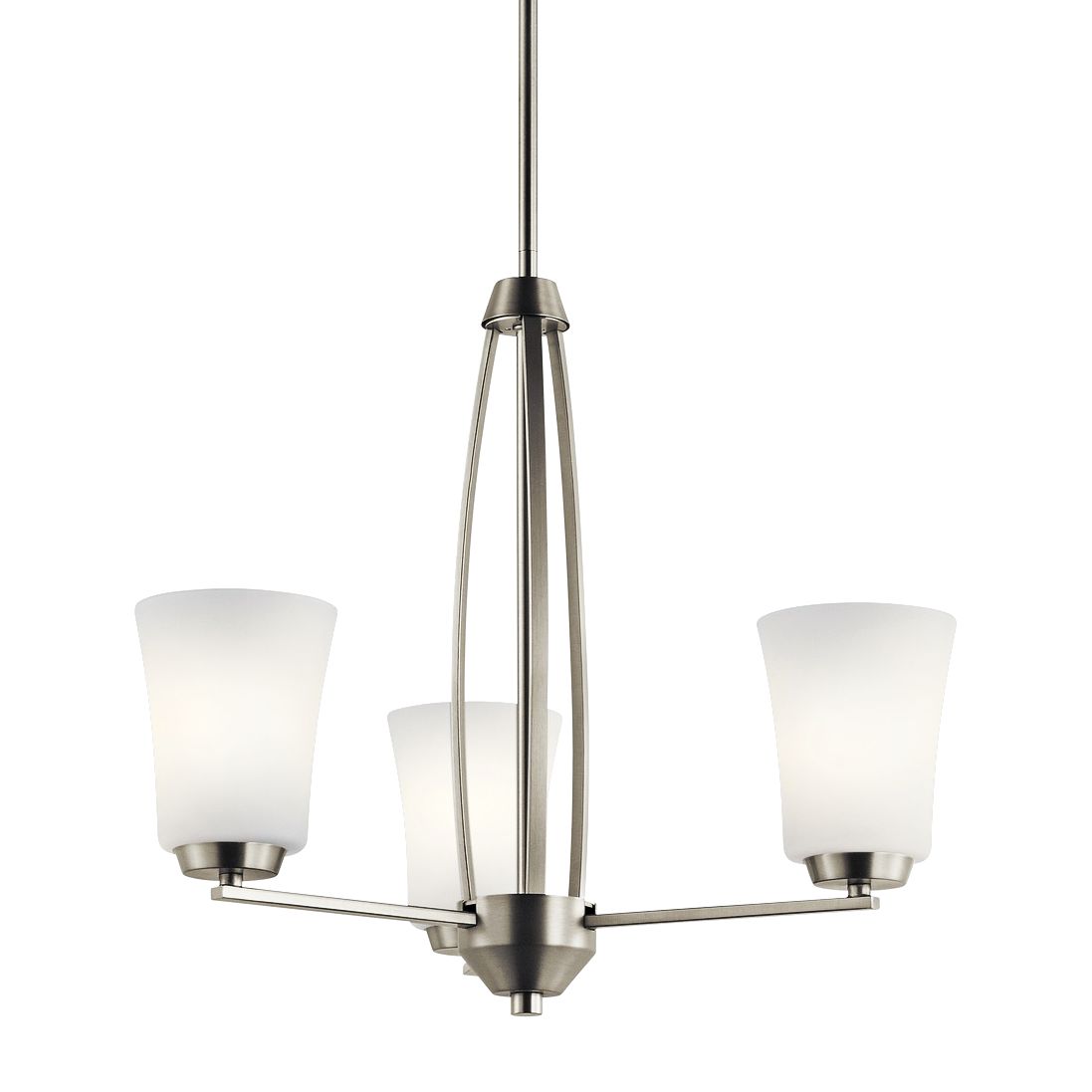 Kichler Tao 21 3/4" Wide Brushed Nickel 3-Light Chandelier