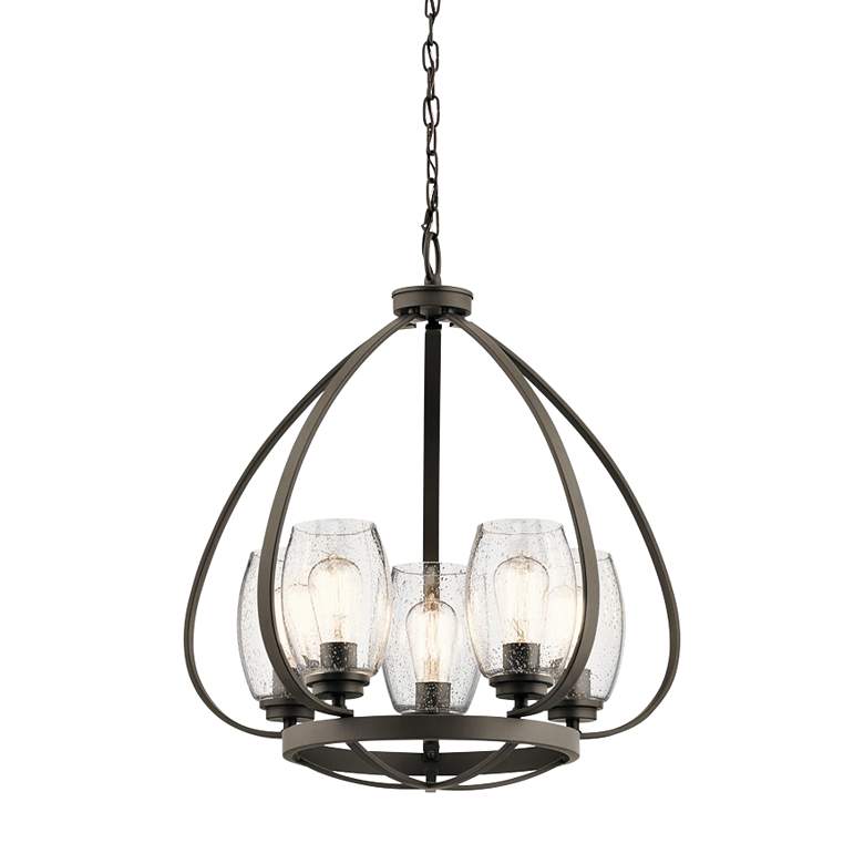 Kichler Tuscany 22&quot; Wide Oiled Bronze 5-Light Chandelier