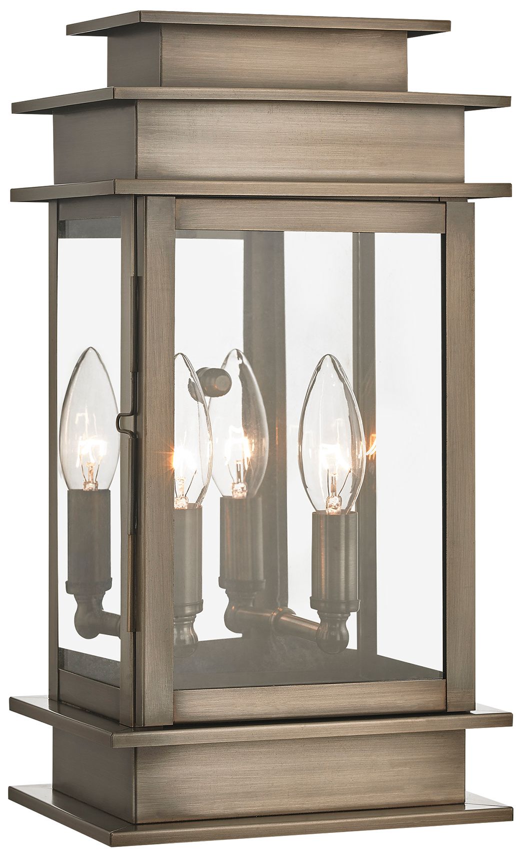 Princeton 14" High Vintage Pewter 2-Light Outdoor Wall Light