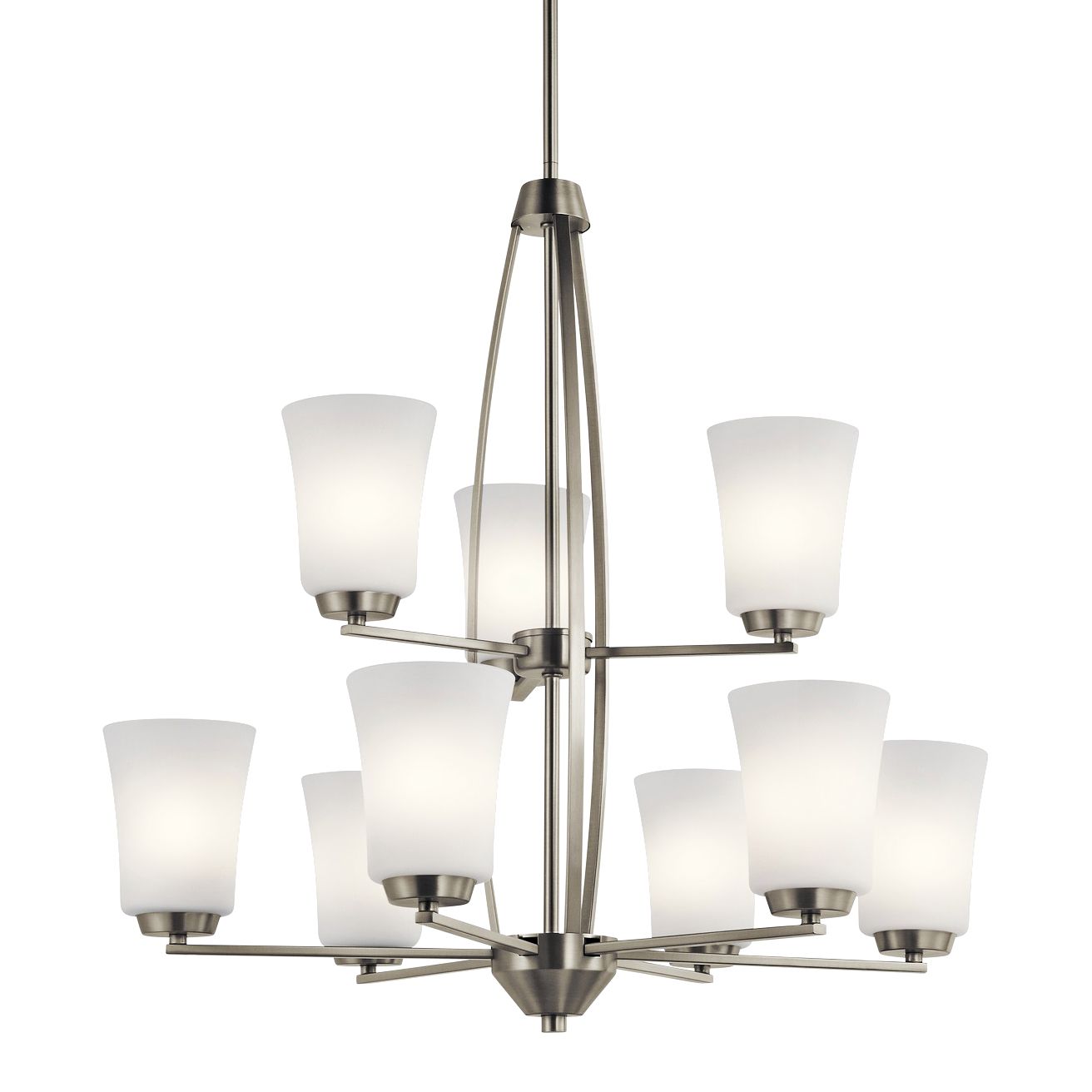 Kichler Tao 26 1/2" Wide Brushed Nickel 9-Light Chandelier
